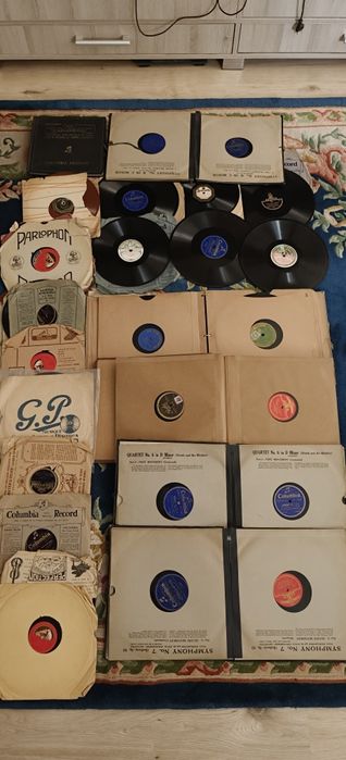 Lot discuri gramofon vechi 78 RPM - Columbia, Parlophon, muzică clasică