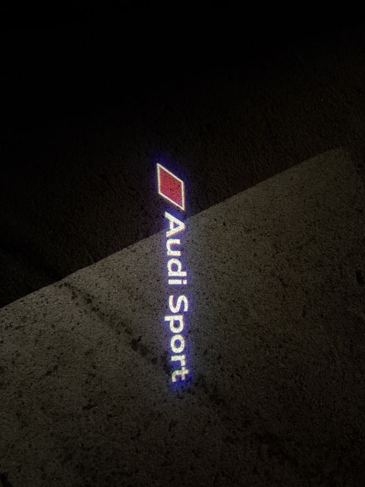 Lampi portiere Logo Audi, Cerculete, RS, Audi Sport Originale