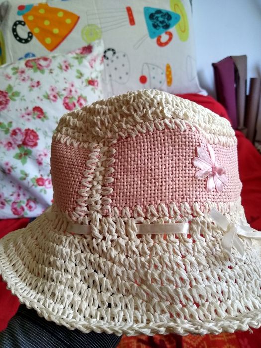 Pălărie roșie eleganta Noua, palarie vara