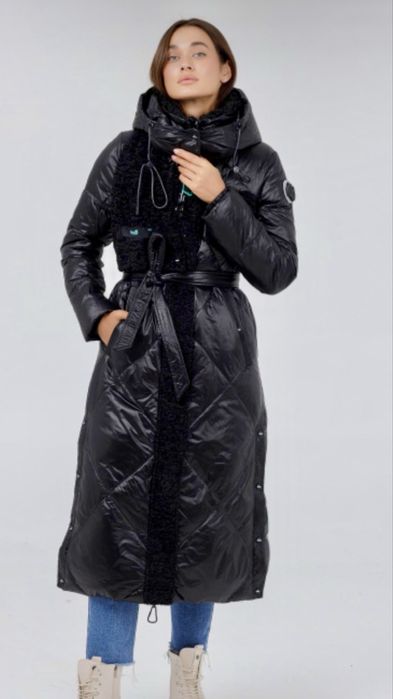 Зимний пуховик удлиненный