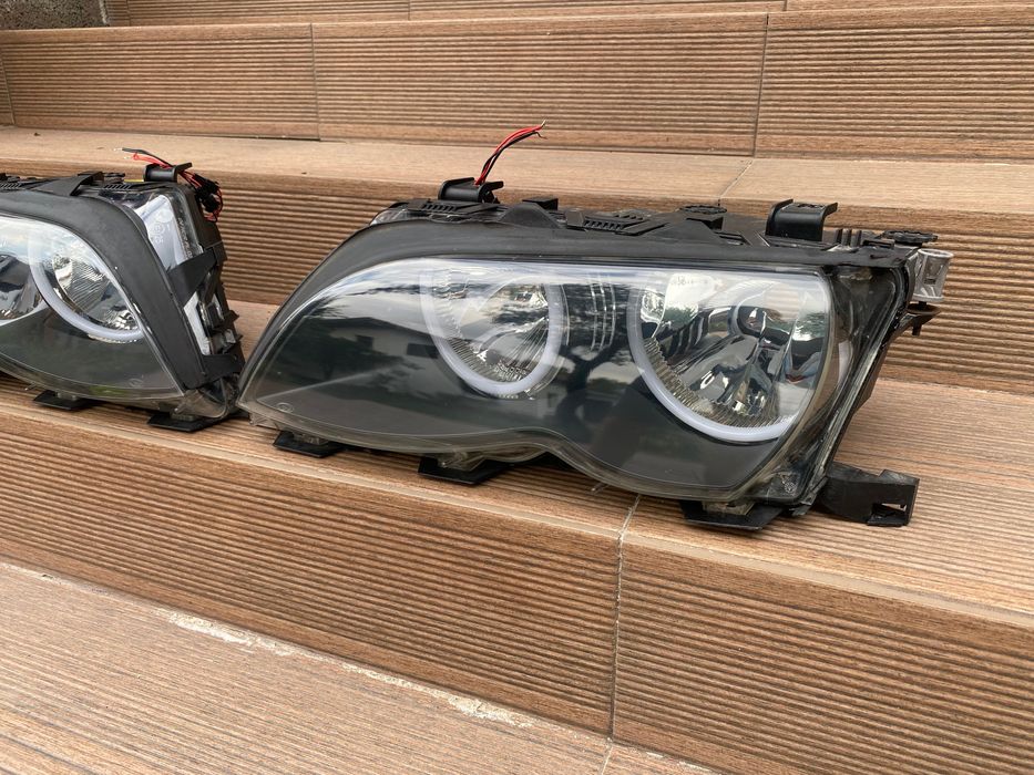 Оригинални фарове за BMW e46 face седан/комби с нови ангелски