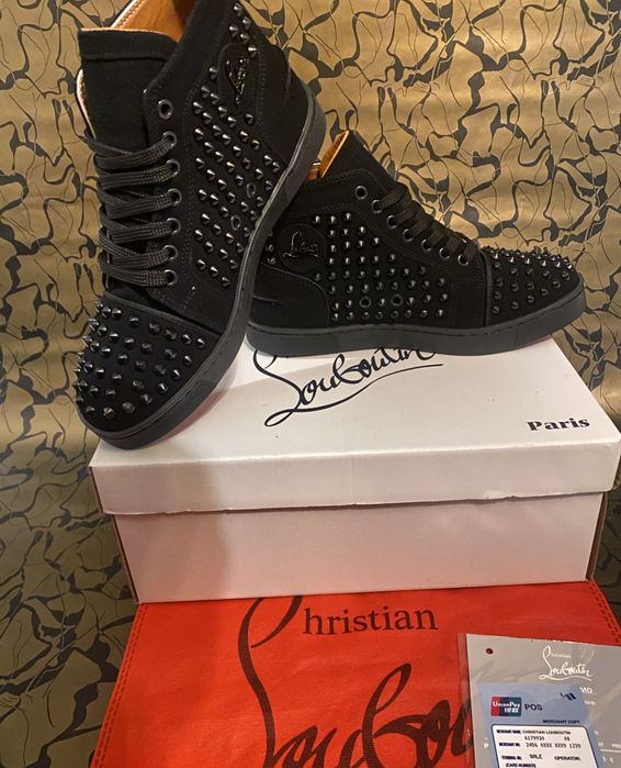 LICHIDARE STOC!! Adidasi / Sneakers Christian Louboutin Negru Orice Marime Noi Unisex