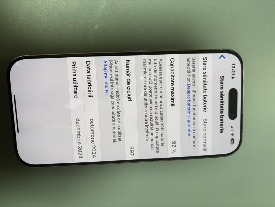 Vand/ Schimb Iphone 16 pro titanium grey garantie