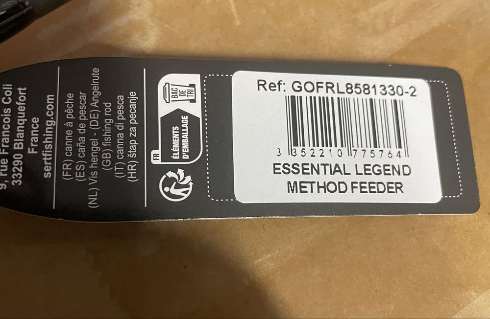 Lanseta Garbolino Essential Legend Method Feeder, 3.30m, 60g, 2+3buc
