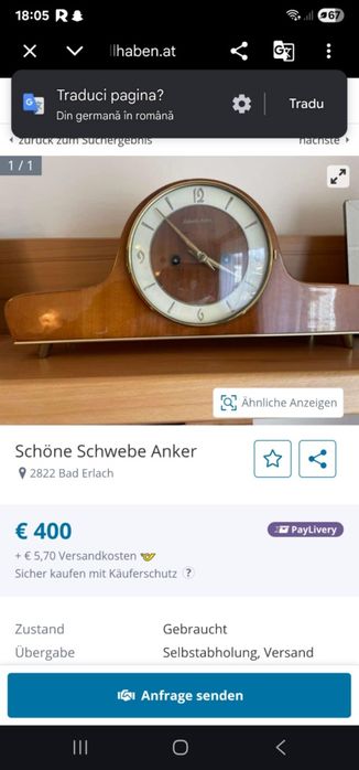 Ceas Schwebe Anker