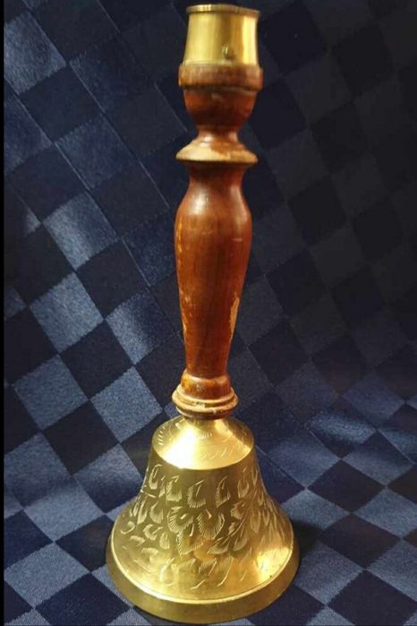 Бронзов далекоглед и Бронзови  камбани  ,звънци  с ръкохватка- 2 броя