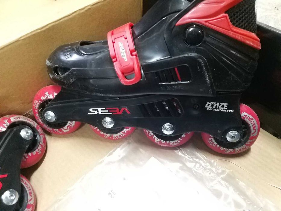 ПРОМОЦИЯ МАРТ И АПРИЛ! Ролери SEBA Junior Red/Black Размер 31-34 EU