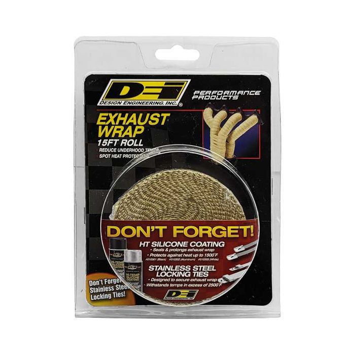 Термо лента DEI Tan Glass Fiber Exhaust Wrap 25mm x 4.5m Tan DEI-10105