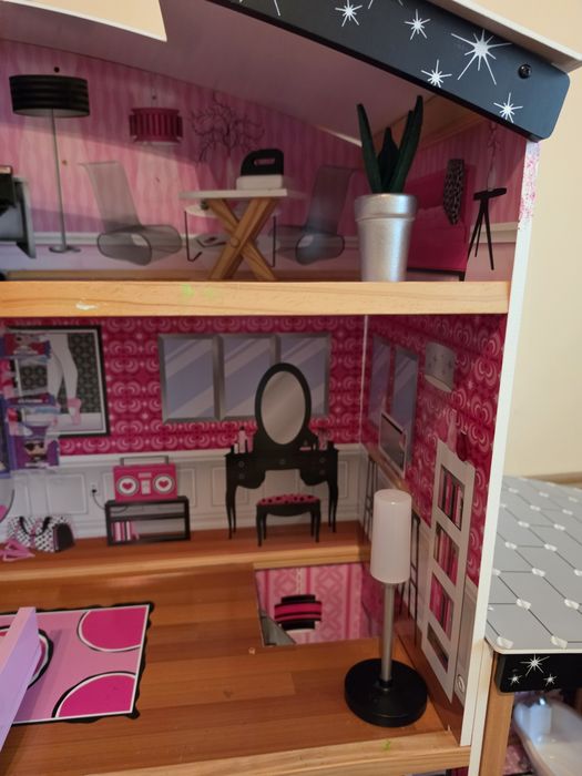 Casuta lemn papusi Kidkraft Sparkle Mansion