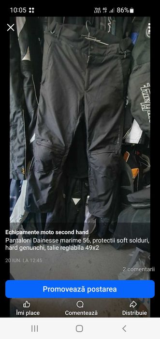 Pantaloni moto cu protectii hard
