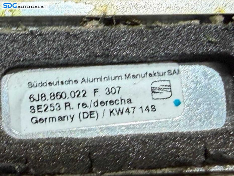 Bare Longitudinale Plafon Aluminiu Seat Ibiza 4 6J ST Break Combi 2010 - 2017 Cod 6J8860021F 6J8860022F [LC4165]