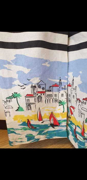 Платье летнее хлопковое с дизайнерским рисунком