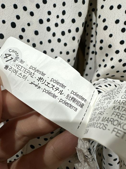 Блузка в горошек, бренд ZARA, размер M