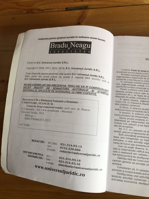 Tratat de drept comercial roman