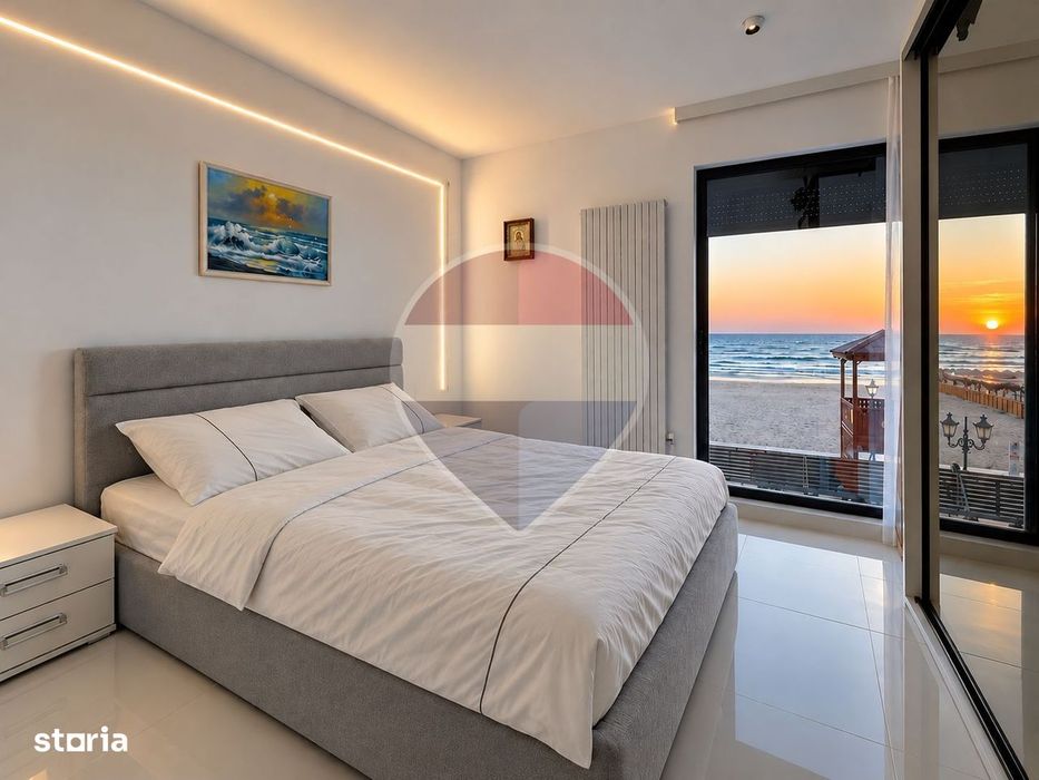Apartament 2 camere de vanzare vedere frontala mare Mamaia Constanta