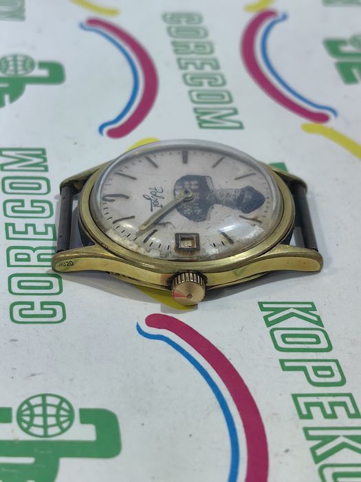 Позлатен механичен часовник Polyot / от Чочоолу за сестра му Стоянка