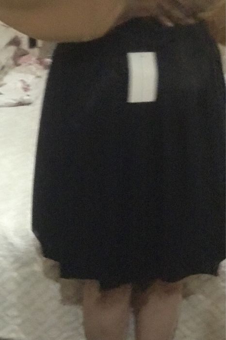 Темно-синяя юбка тениска