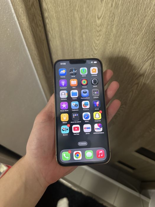 Iphone 13pro max gold cu cutie