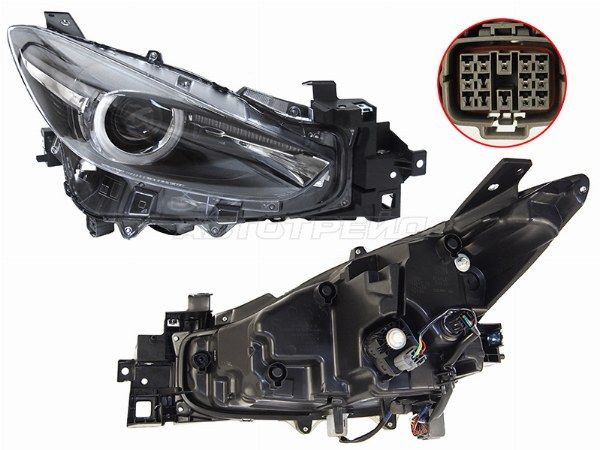 Фара Mazda Axela