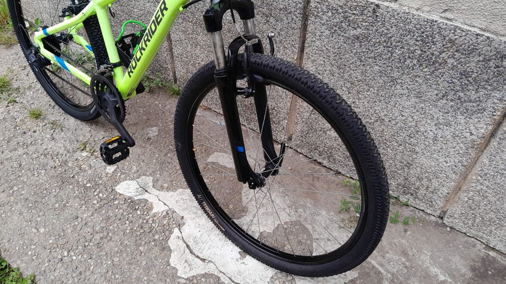 Bicicleta mountainbike Rockrider ST100, hardtail, 27,5 Inch, Aluminiu, 21 viteze