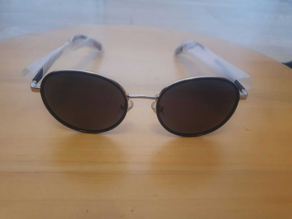 Ochelari de soare CARFIA polarizați UV400, rotunzi retro, negri