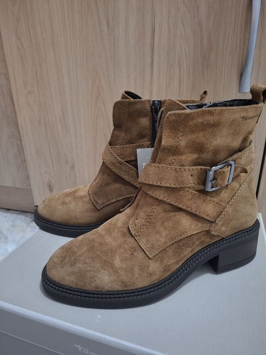 НОВИ Дамски боти с етикет от Ест.кожа Tamaris