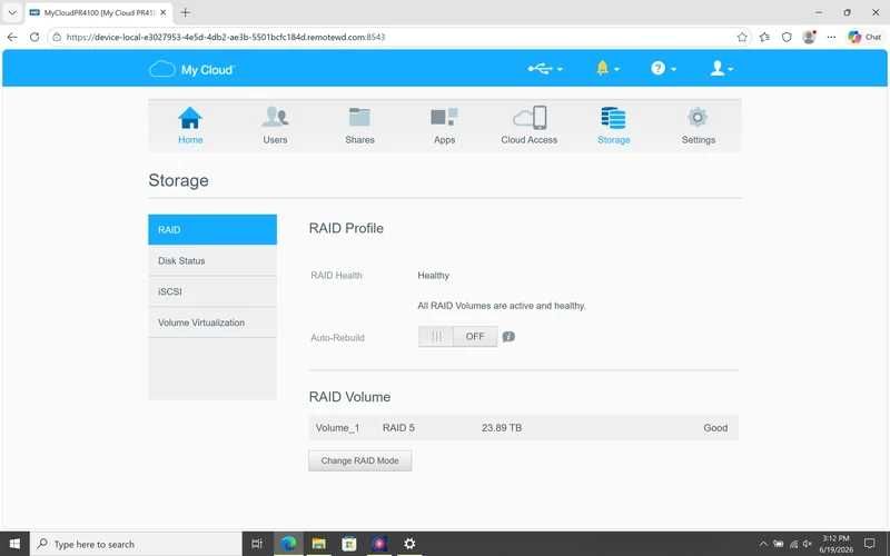 WD My Cloud Professional Series PR4100, 32TB/16GB RAM (4x8TB) NAS full factory restored full box