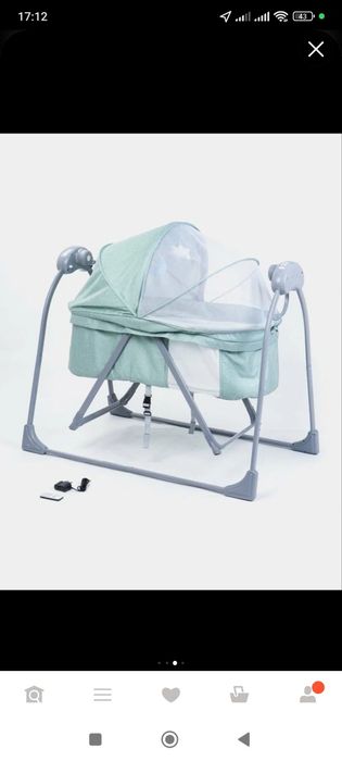 Колыбелька для младенцев серого цвета