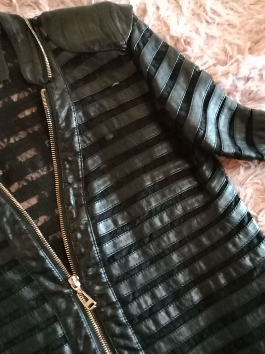 Кожаный пиджак Zara Basic