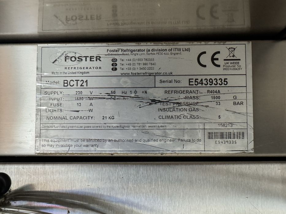 Професионален Шокохладител Foster BCT21 21кг 6x GN 1/1