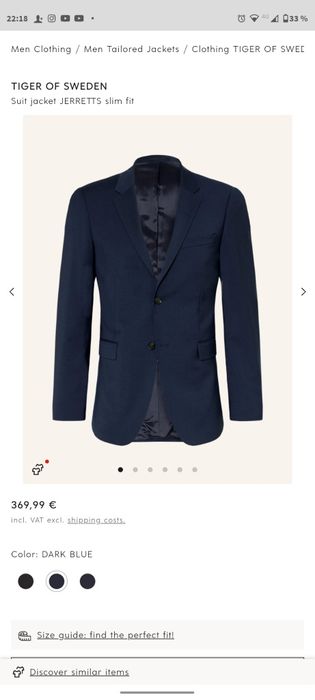 Sacou tiger of sweden