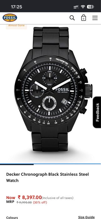 Наручные мужские часы - Fossil Decker Chronograph