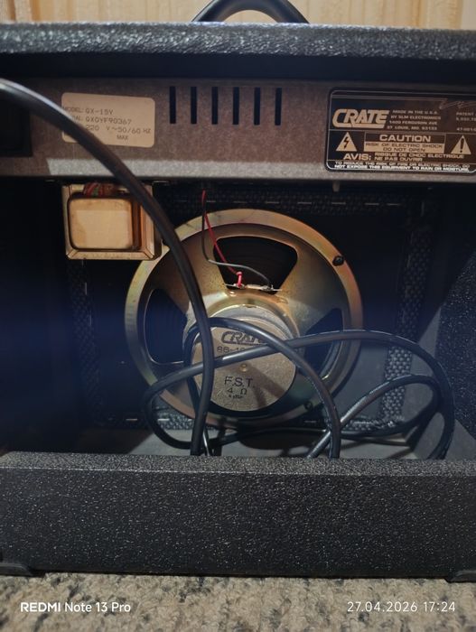 Китарен усилвател Crate GX-15 – отличен за домашно свирене