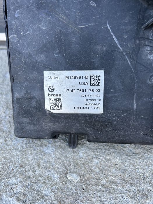 Electro ventilator BMW X3 F25  ,X4 F26 2.0d 190cp. 3.0 d