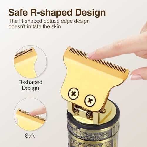 Нова Безжична машинка за мъже подстригване с титаниево T-острие USB-C