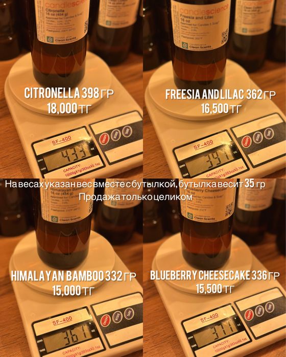 Candlescience аромамасла отдушки для свечей