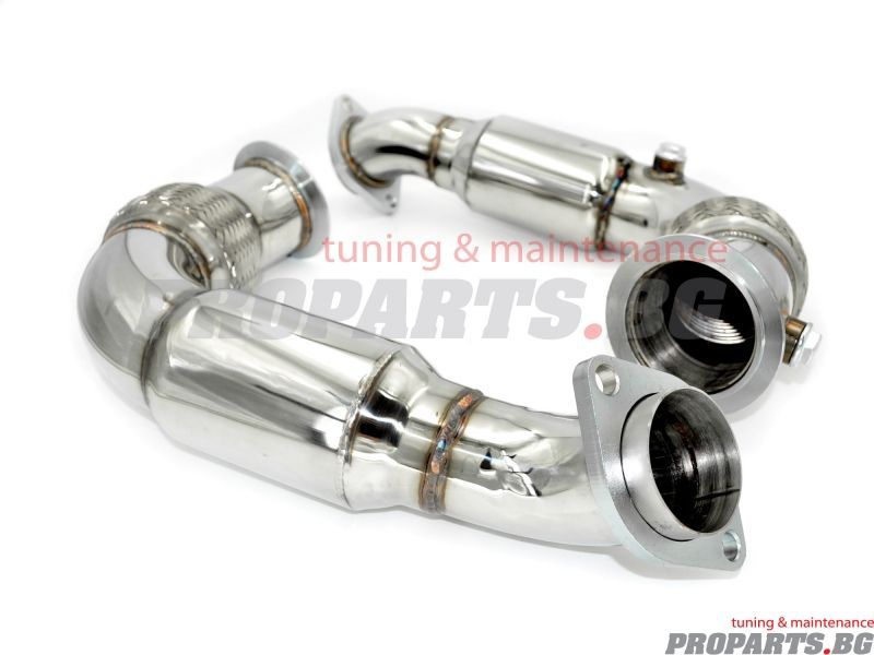 Downpipe за е70 e71 50i 550i 650i 750i N63 мотори даунпайп
