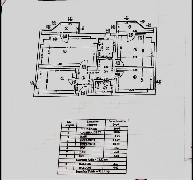 Apartament 3 camere decomandat ( bloc 1992 ) zona Nicolina ( LIDL )