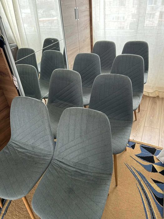 8 броя Син Цвят -здрави столове