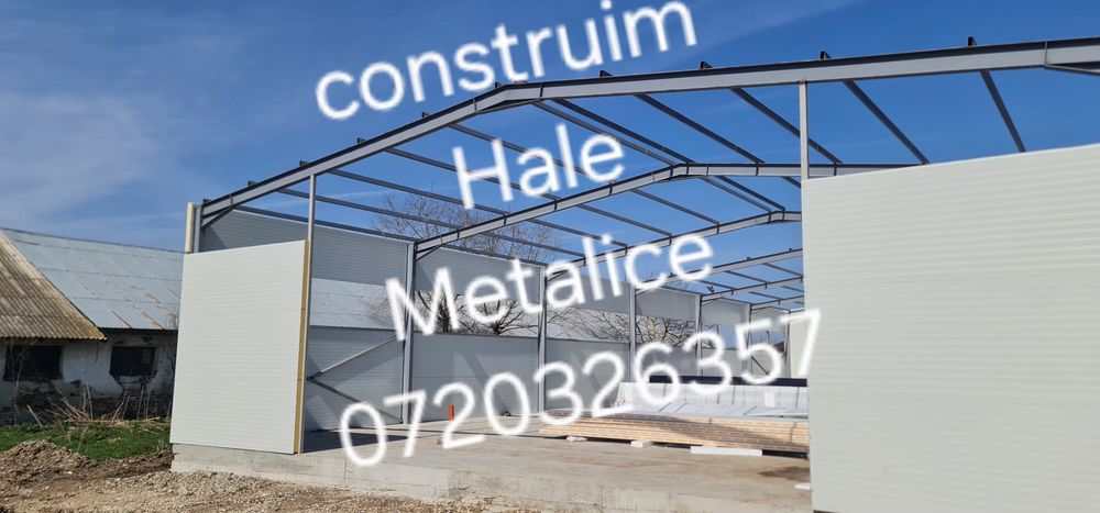 Vand hala metalica 15x35 structura panouri sandwich si alte dimensiuni