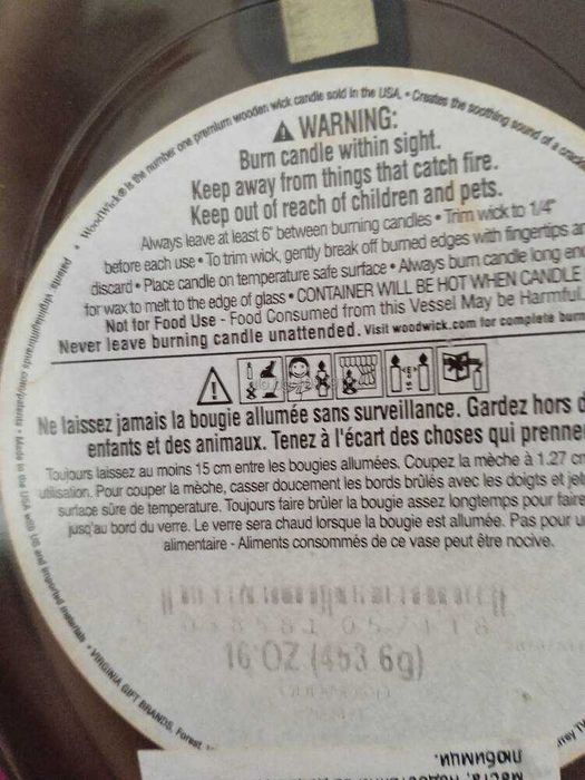 Антични ароматна голям свещи  WoodWick 2 броя