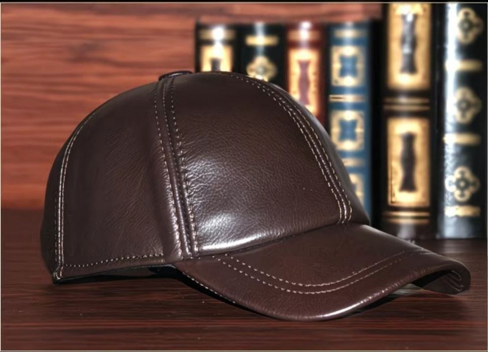 Мужская кепка из 100% натуральной кожи мужской шапка зимний осенний