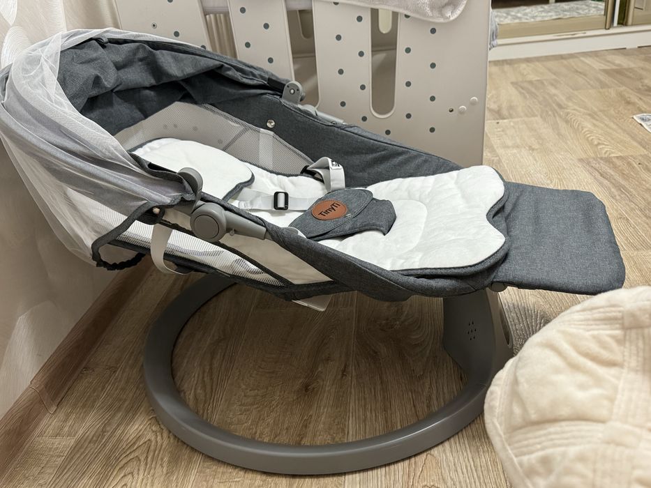 Электро шезлонг качеля музыкальная