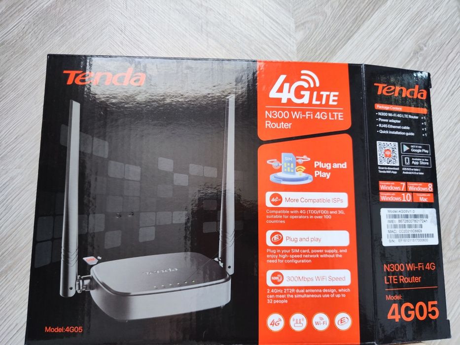 Router Tenda 4G  la cutie cu garantie