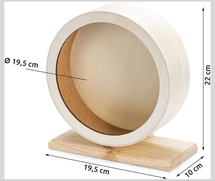 Roată de alergare pentru hamsteri | silențioasă | 20 cm