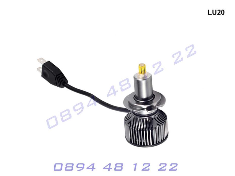 Умалени Мощни 360 LED Диодни Крушки Фарове CANBUS H7 ЛЕД Бяла Светлина