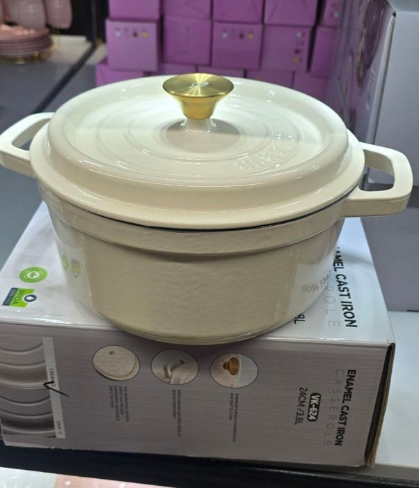 Казан чугунный эмалированный