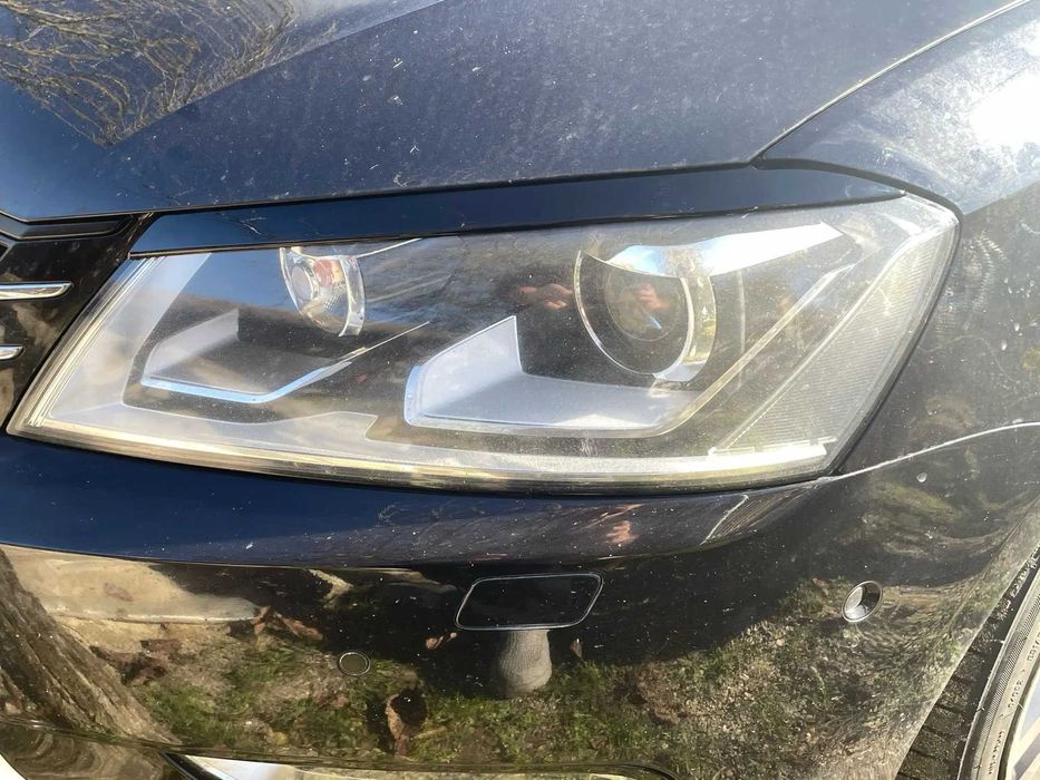 Set Pleoape Faruri Far Volkswagen VW Passat B7 2010 - 2014, Negru Luci