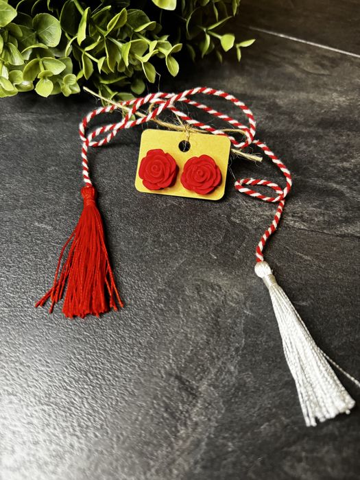 Cercei handmade lut polimeric