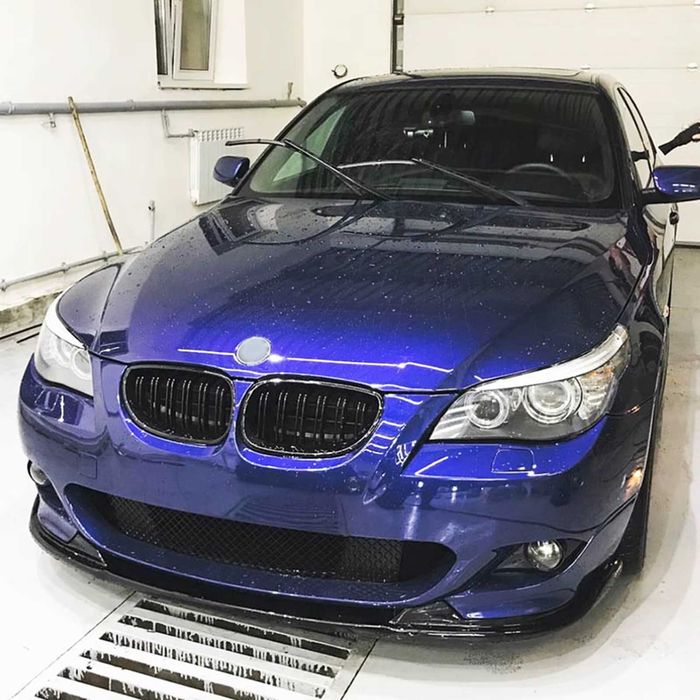 Lip Prelungire Bara Fata M BMW E60 E61 2005-2010 Extensie Negru Lucios